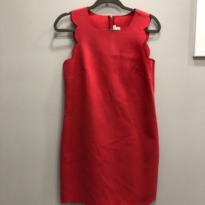 J. Crew factory Scallop hem dress